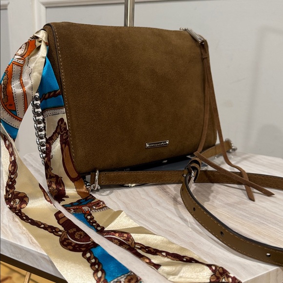 Rebecca Minkoff Handbags - Rebecca Minkoff Avery Brown Suede Crossbody EUC